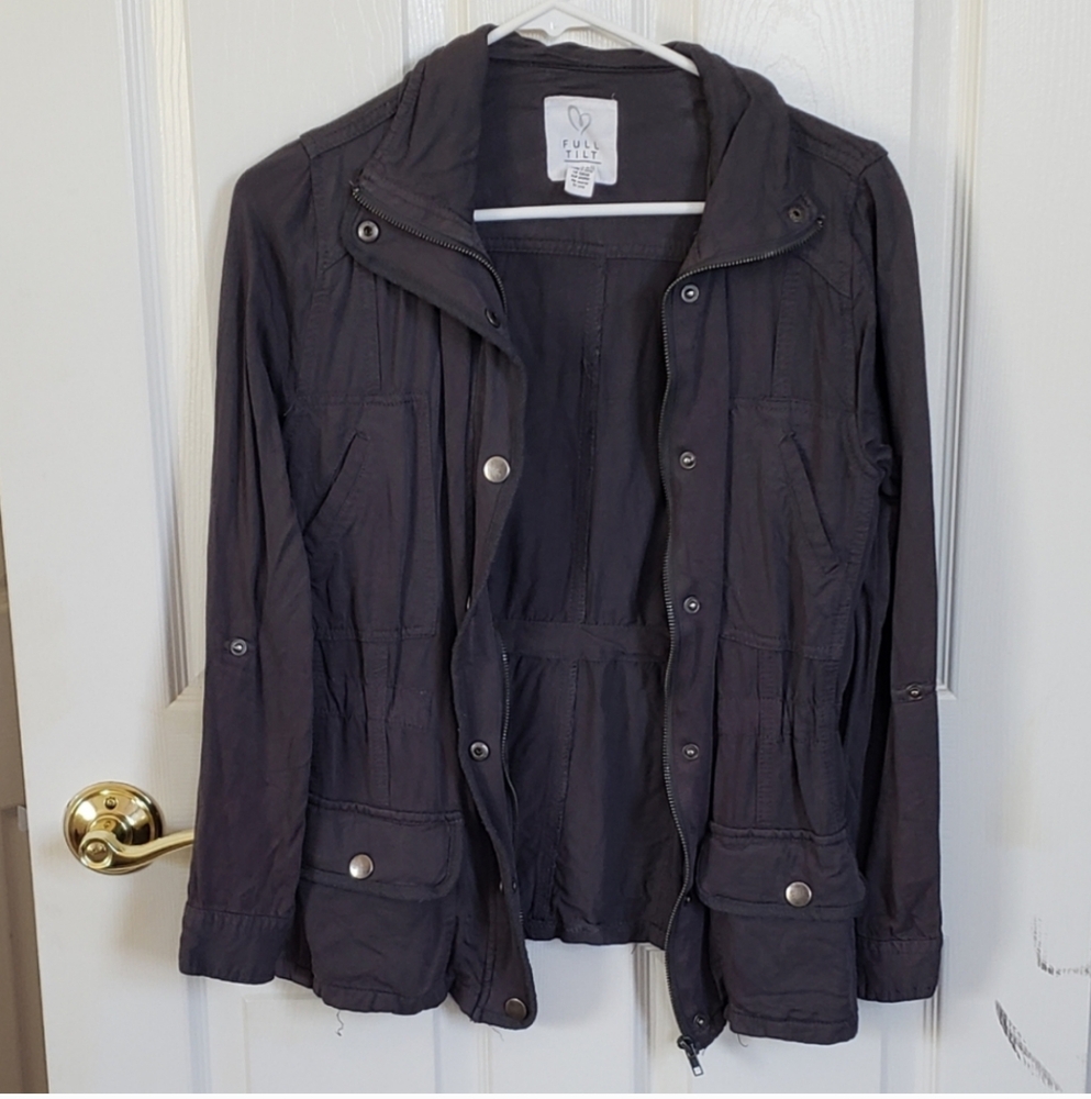 Full Tilt Gray Utility Jacket